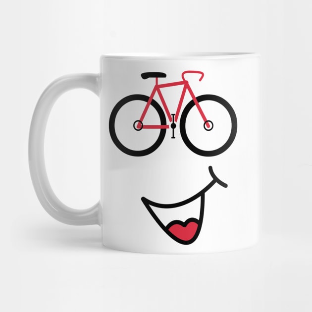 Smiley Face Racing Bike Emoji Cycling by 4U2NV-LDN